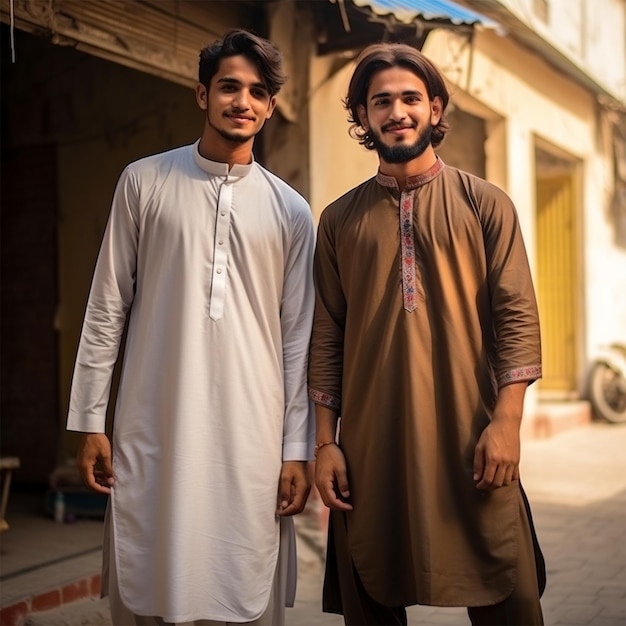 et l'homme indien et pakistanais Shalwar Kameez