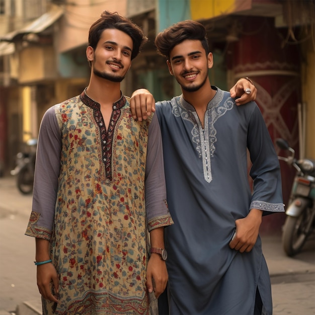 et l'homme indien et pakistanais Shalwar Kameez