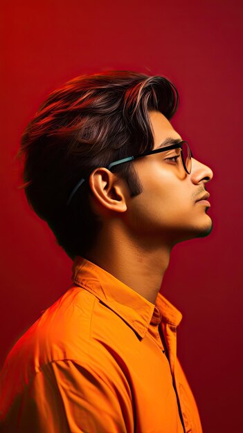 Homme indien portant des lunettes