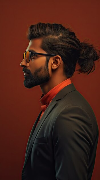 Homme indien portant des lunettes