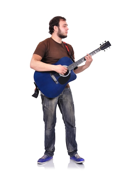 Homme, jouer, guitare