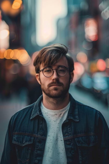 un homme avec des lunettes et une chemise qui dit "Je suis un sucker pour une barbe"