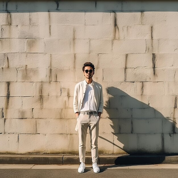 un homme avec des lunettes de soleil posant