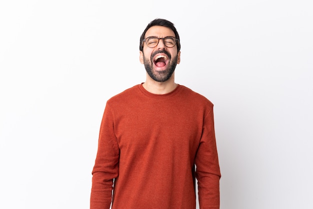 Homme à lunettes