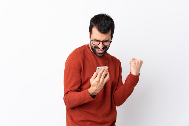 Homme à lunettes