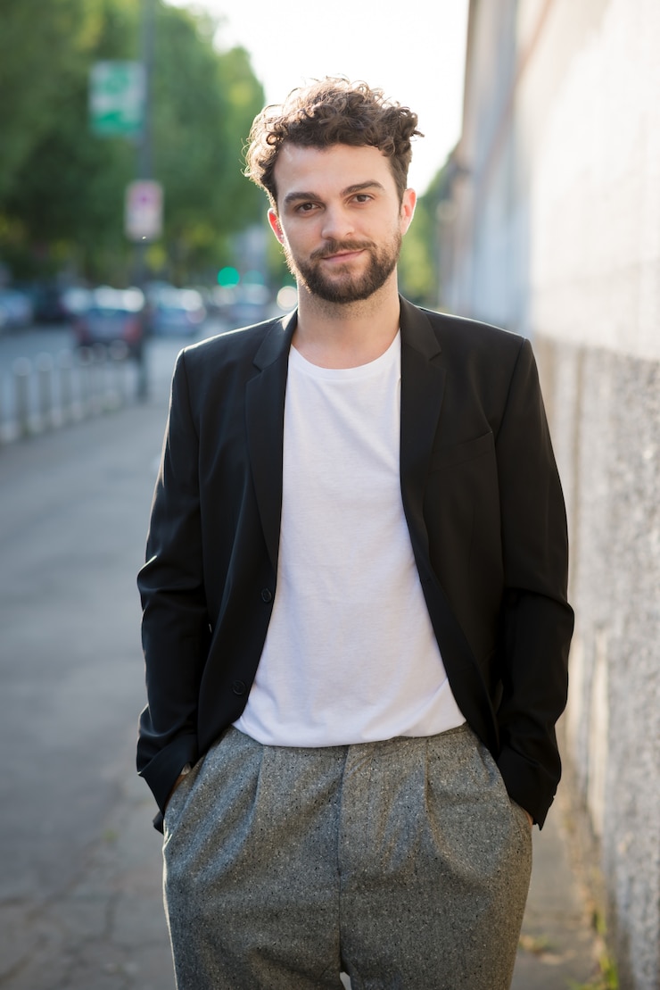 Photo homme moderne hipster beau