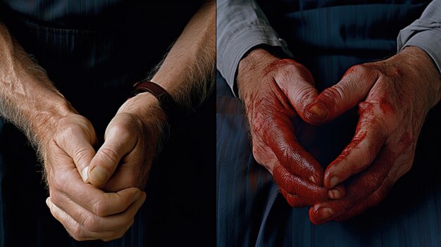 Photo un homme avec une montre au poignet