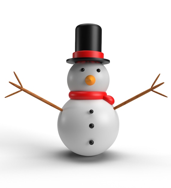 Photo homme de neige chapeau tissu rouge personnage de dessin animé costume décoration ornement saison d'hiver décembre événement tim