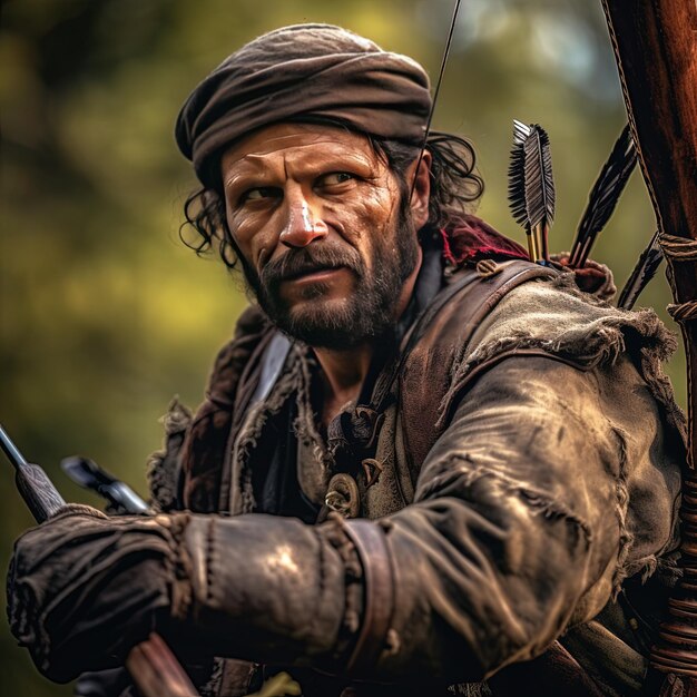 un homme avec un pistolet et un pistolet à la main