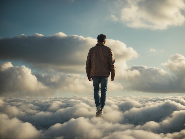 L'homme qui marche sur les nuages