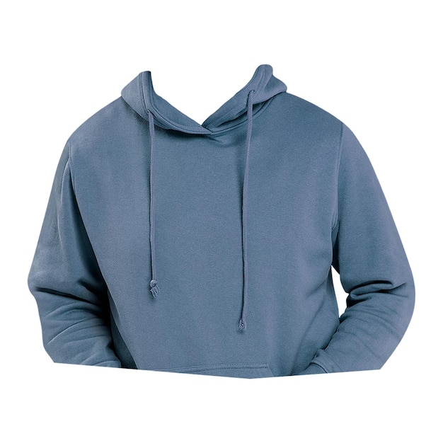 Homme sans tête avec un autocollant png portant un capuchon à fond transparent