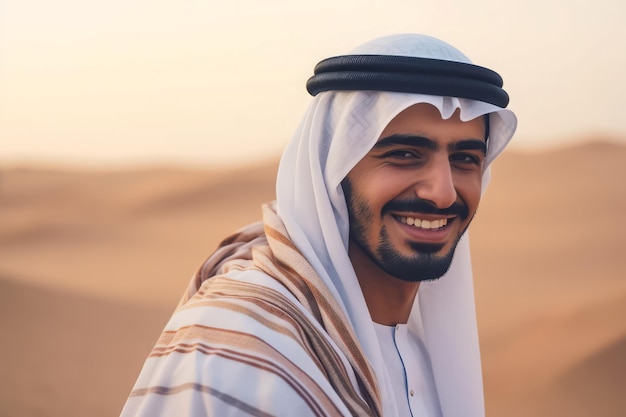 Homme saoudien Personne musulman Générer Ai