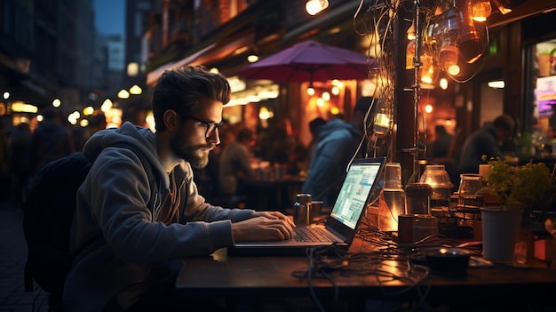 Homme travaillant au bureau