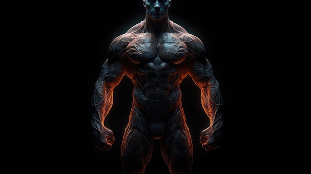 Un homme avec un visage rouge et un visage bleu avec le mot hulk dessus.