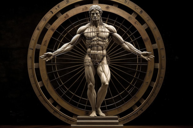 L'homme de Vitruve La transformation moderne Da Vinci39s L'homme de Vitruve Léonard de Vinci Renaissance italienne Structure géométrie anatomie modèle de la perfection humaine le corps