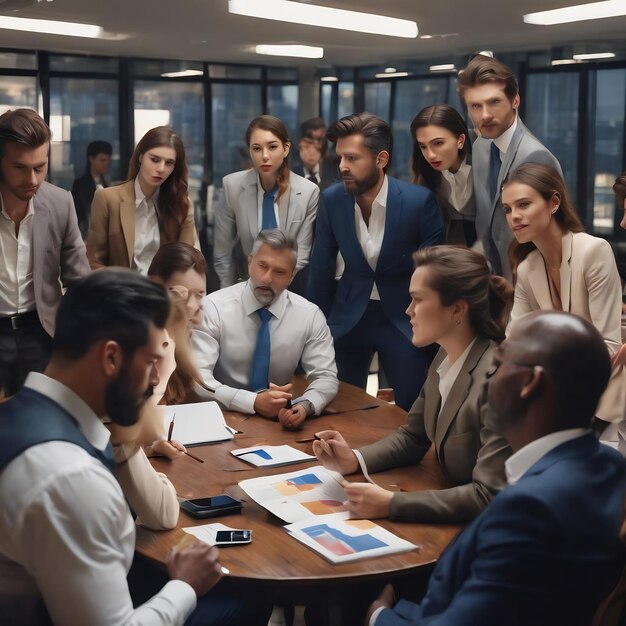 Les hommes d'affaires sont en train de réfléchir.