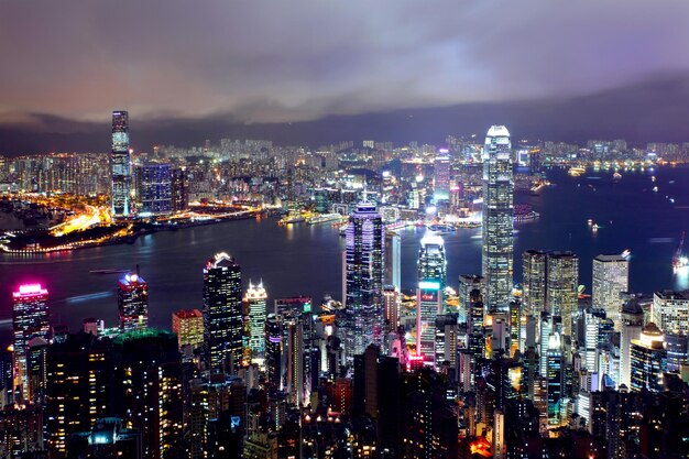 Hong Kong la nuit