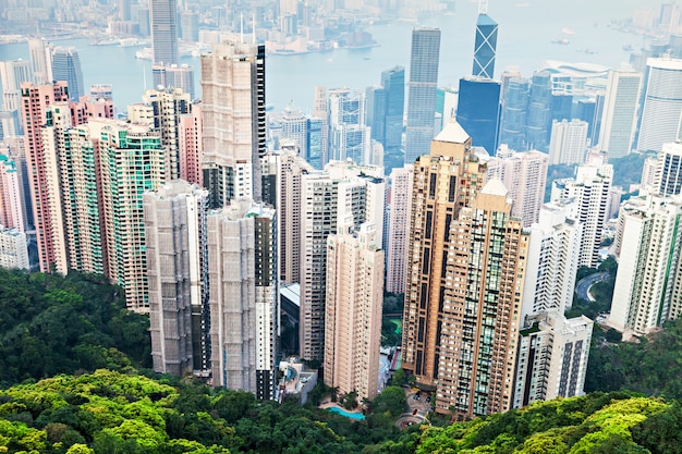 Photo hong kong victoria harbour