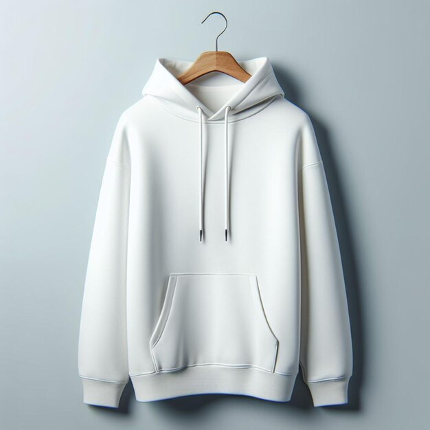 un hoodie blanc avec une étiquette qui dit " t-shirt "