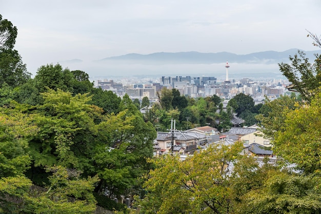 L'horizon du Japon à la tour de Kyoto