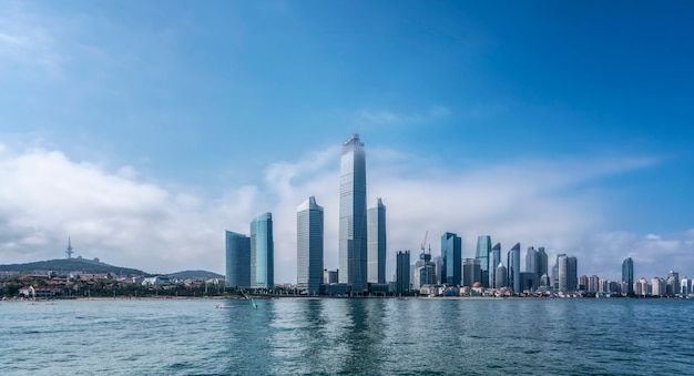 L'horizon du paysage architectural urbain moderne en Chine