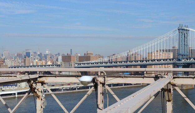 L'horizon de New York et le pont de Manhattan