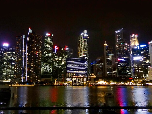 Photo l'horizon de singapour