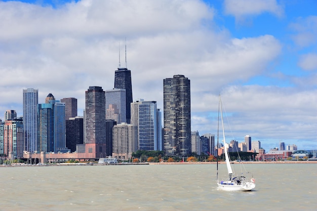 Horizon urbain de la ville de Chicago