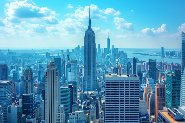 L'horizon de la ville de New York avec l'Empire State Building