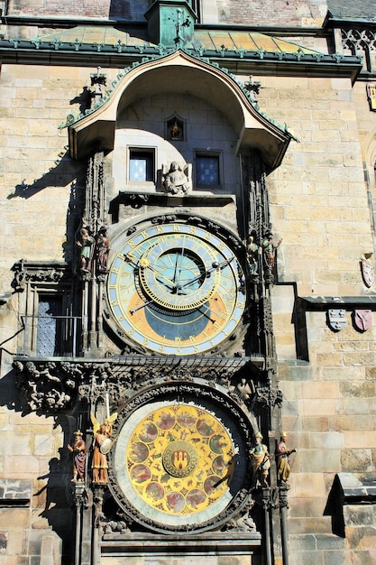 Horloge astronomique de Prague sur l'ancien hôtel de ville