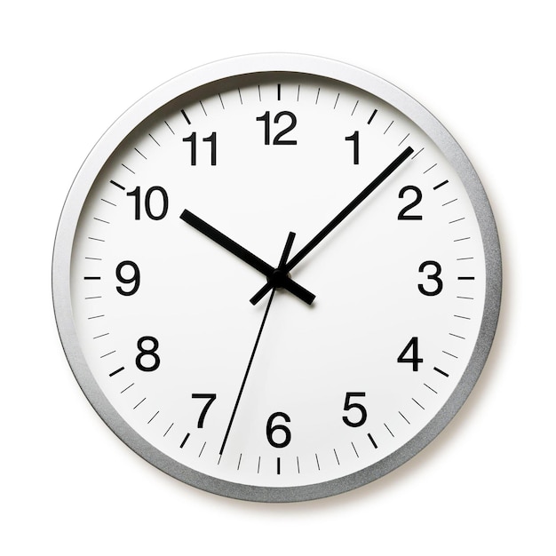 Horloge sur le blanc