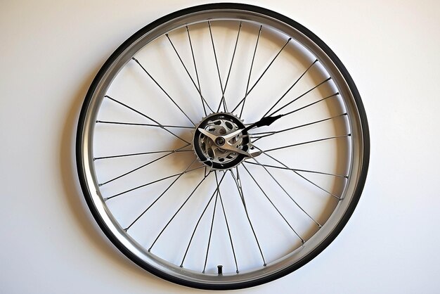 Horloge à roue de vélo recyclée