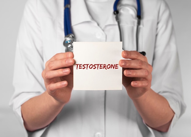 Hormone de testostérone Concept de santé sexuelle masculine