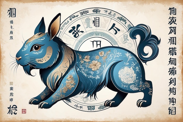 Photo horoscope chinois du lapin