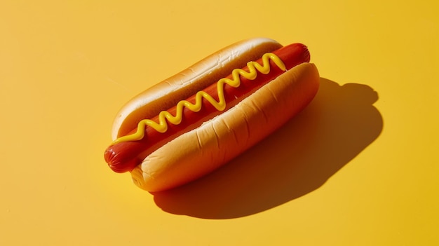 un hot-dog avec les lettres m dessus