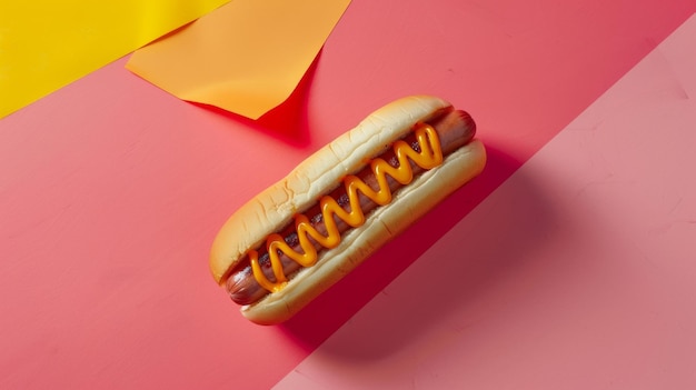 un hot-dog avec le mot hot-dog dessus