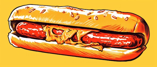 Un hot-dog unique IA générative