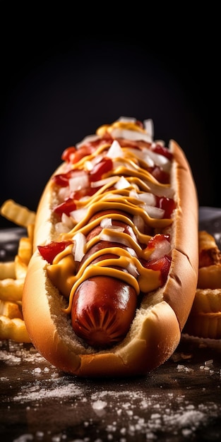 Photo des hot-dogs délicieux .