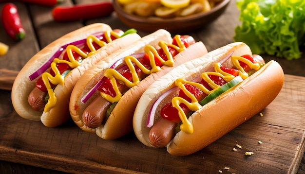 des hot-dogs