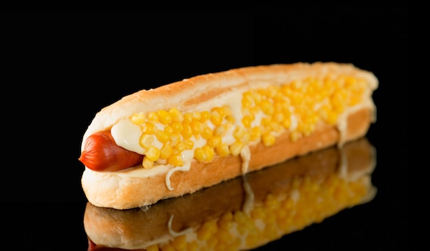 Hotdog dans le coin inférieur droit pour