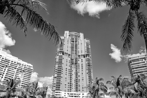 Hôtel ou maisons de bâtiments résidentiels élevés de Miami South Beach