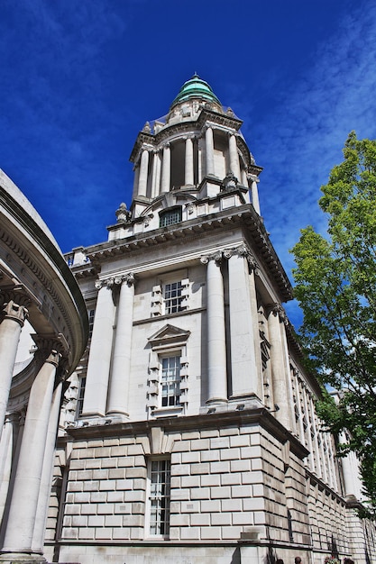 Photo hôtel de ville, belfast, irlande du nord, royaume-uni