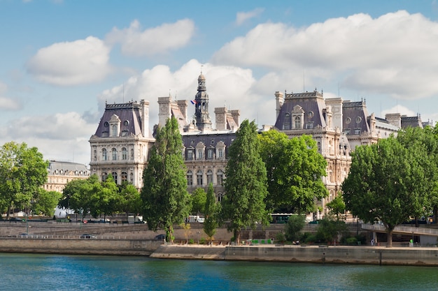 Hôtel de ville (Hôtel de Ville) sur la Seine, Paris, France