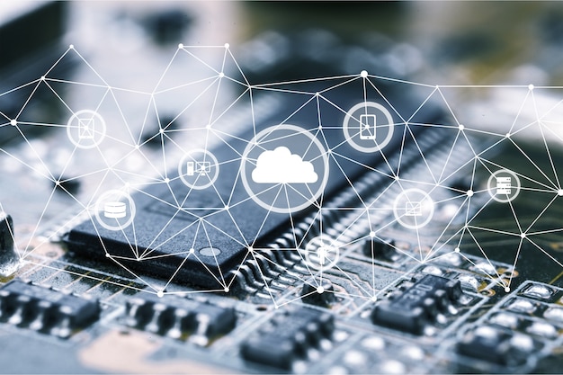 Hub d'applications de sécurité de plate-forme numérique de technologie cloud