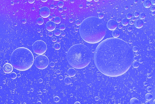 Photo huile de bulle de beauté et couleur