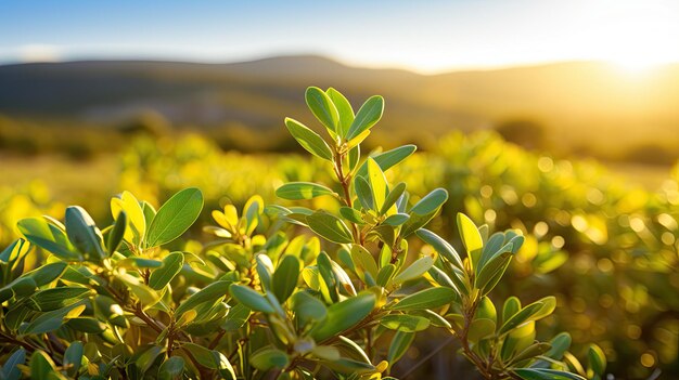 Huile de jojoba au soleil