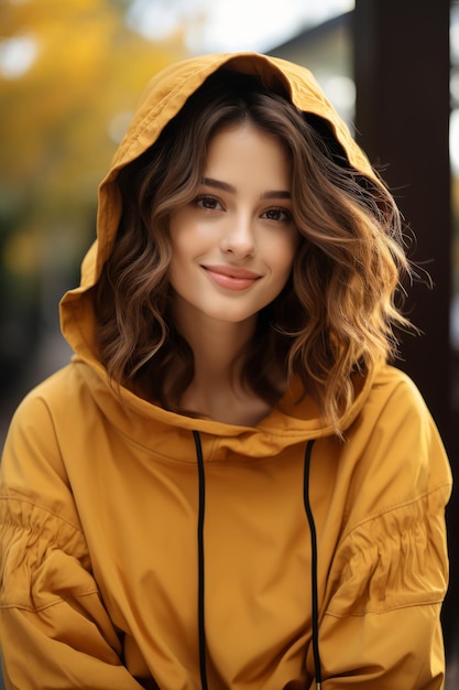 Humeur d'automne stock photo femme modèle