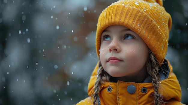 L'humeur sombre d'un enfant par un jour de pluie