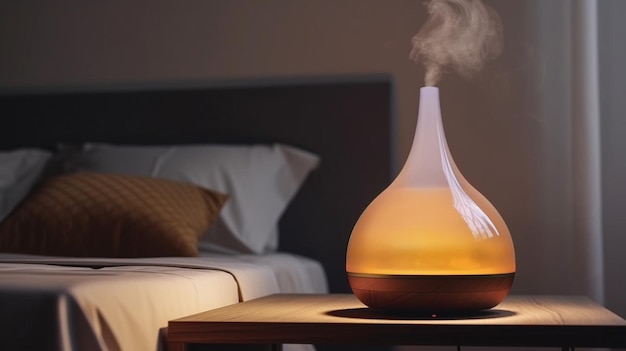 Humidificateur d'air moderne sur la pièce Generative Ai