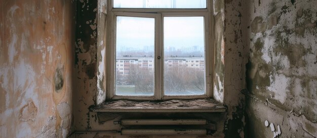L'humidité de la ventilation et le froid dans l'appartement provoquent des champignons et des moisissures sur les murs et les fenêtres.